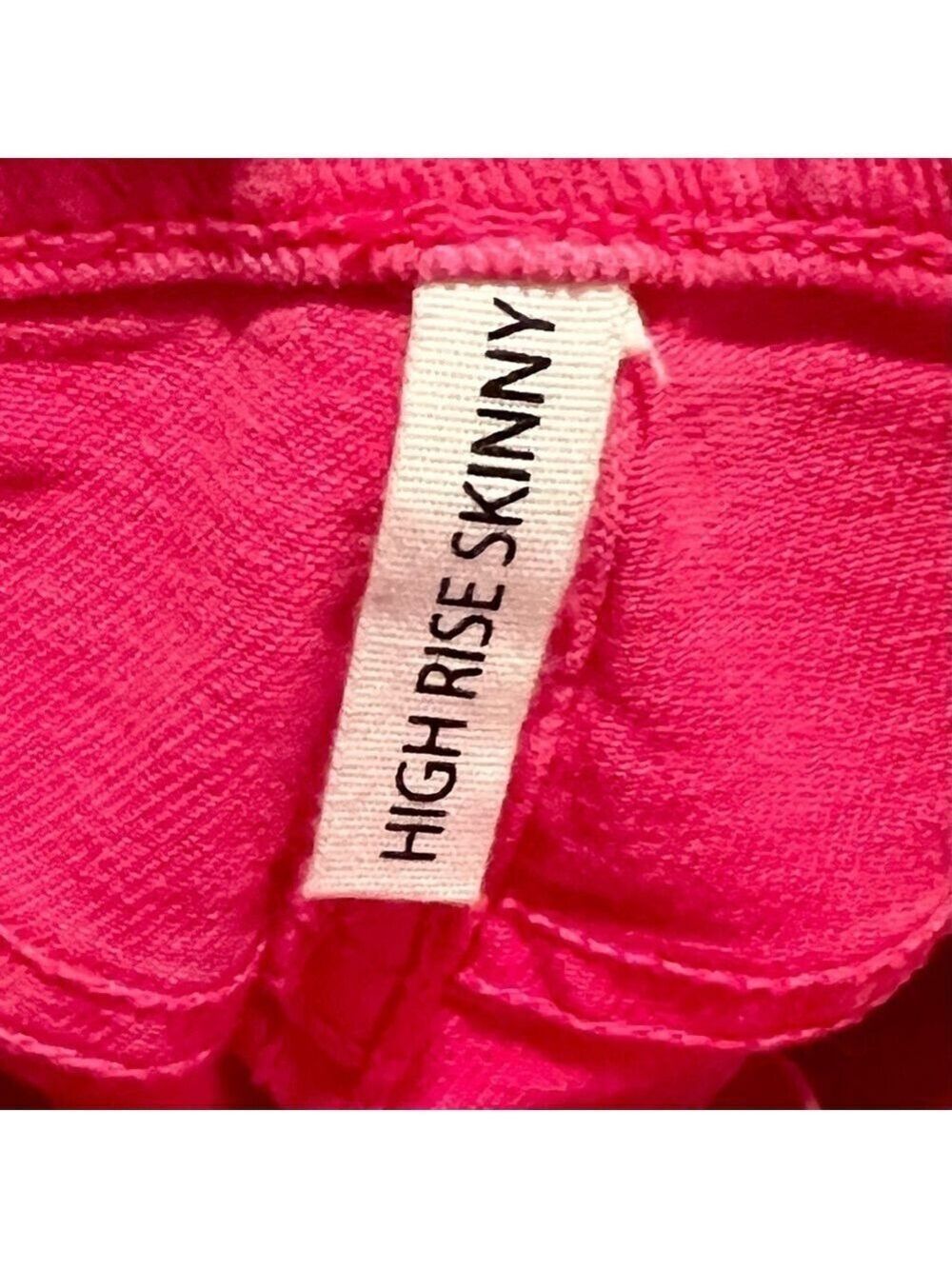 rag & BONE hot pink skinny high rise jeans. Size 24 - Picture 7 of 9